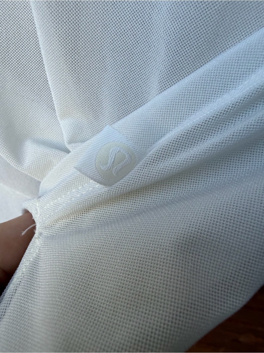 Lululemon get low short sleeve shirt top mesh white active yoga - Picture 3 of 3
